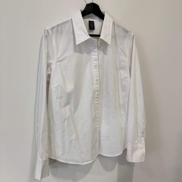 IZOD Women's White Collared Shirt size XL - Picture 16 of 16